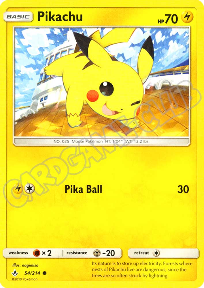 054 / 214 Pikachu comune normale (EN) -NEAR MINT-