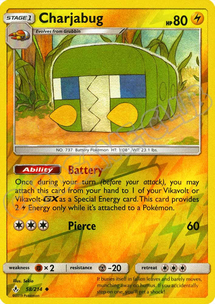 058 / 214 Charjabug non comune foil reverse (EN) -NEAR MINT-