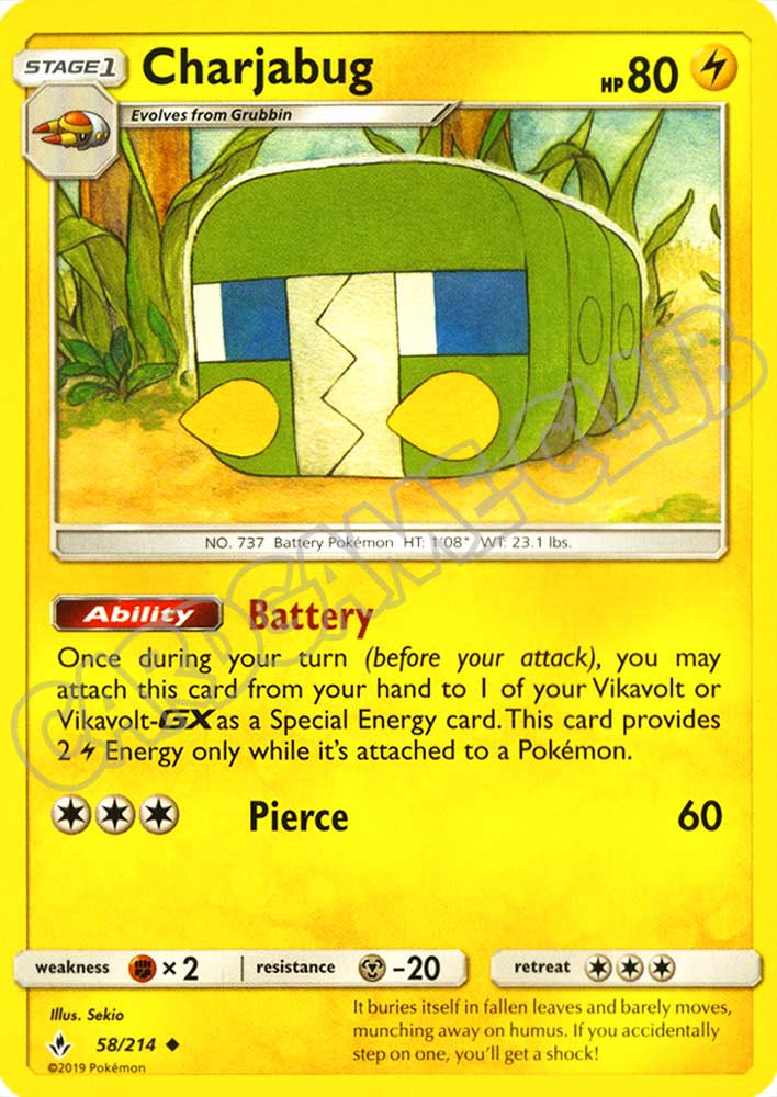 058 / 214 Charjabug non comune normale (EN) -NEAR MINT-