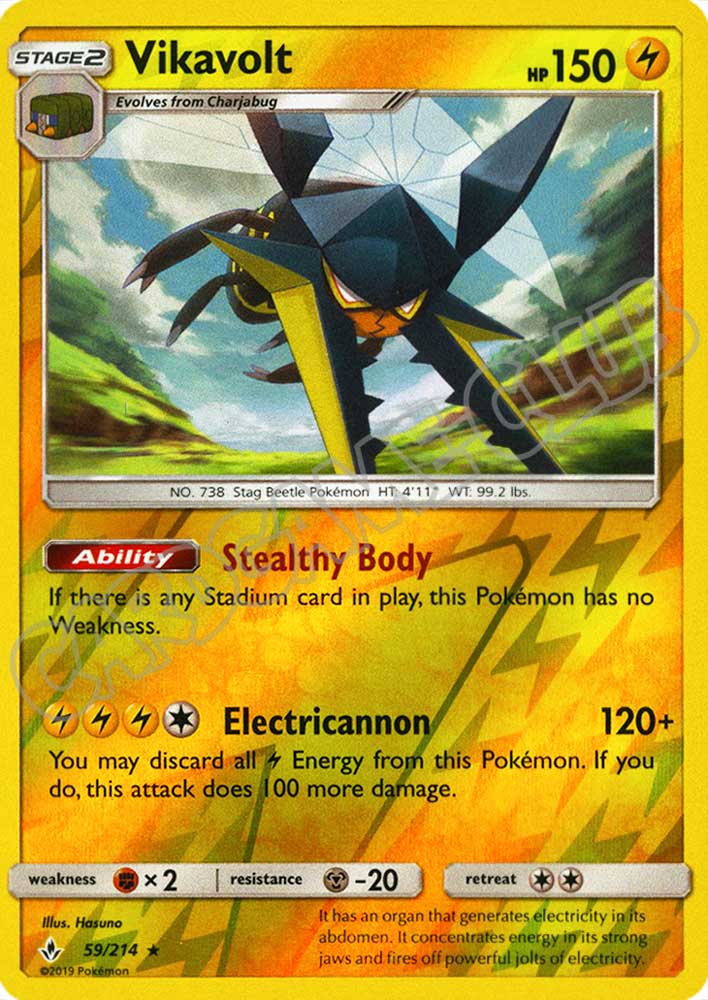 059 / 214 Vikavolt rara foil reverse (EN) -NEAR MINT-