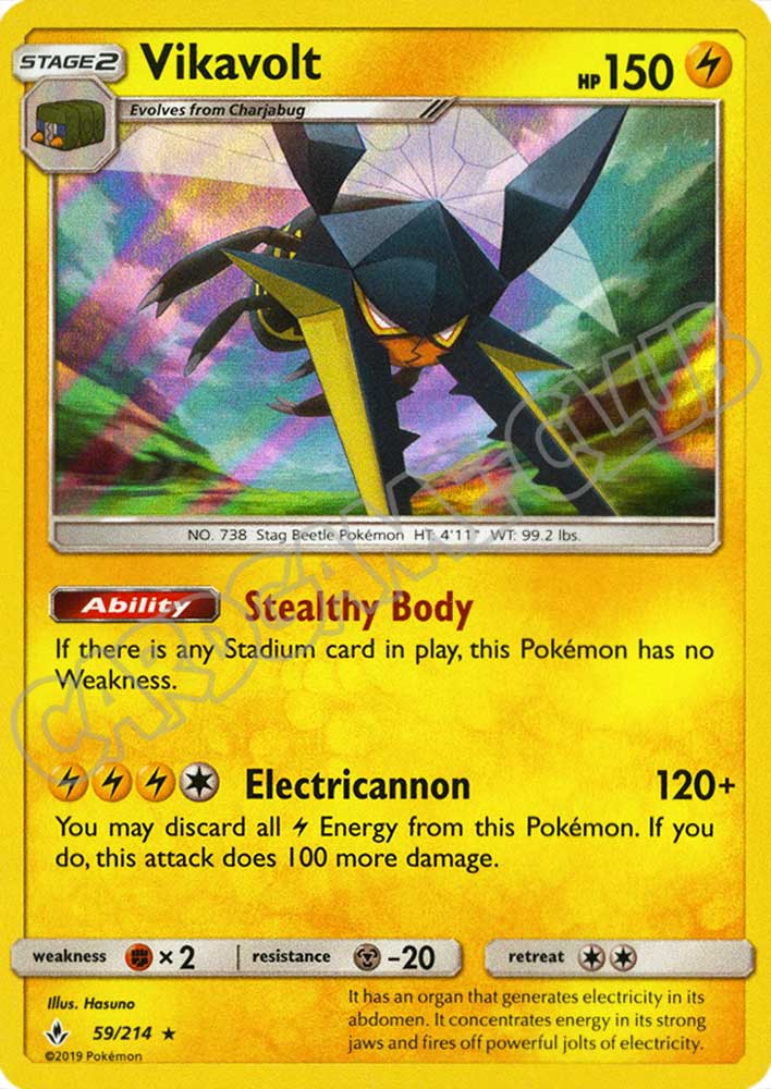 059 / 214 Vikavolt rara foil (EN) -NEAR MINT-