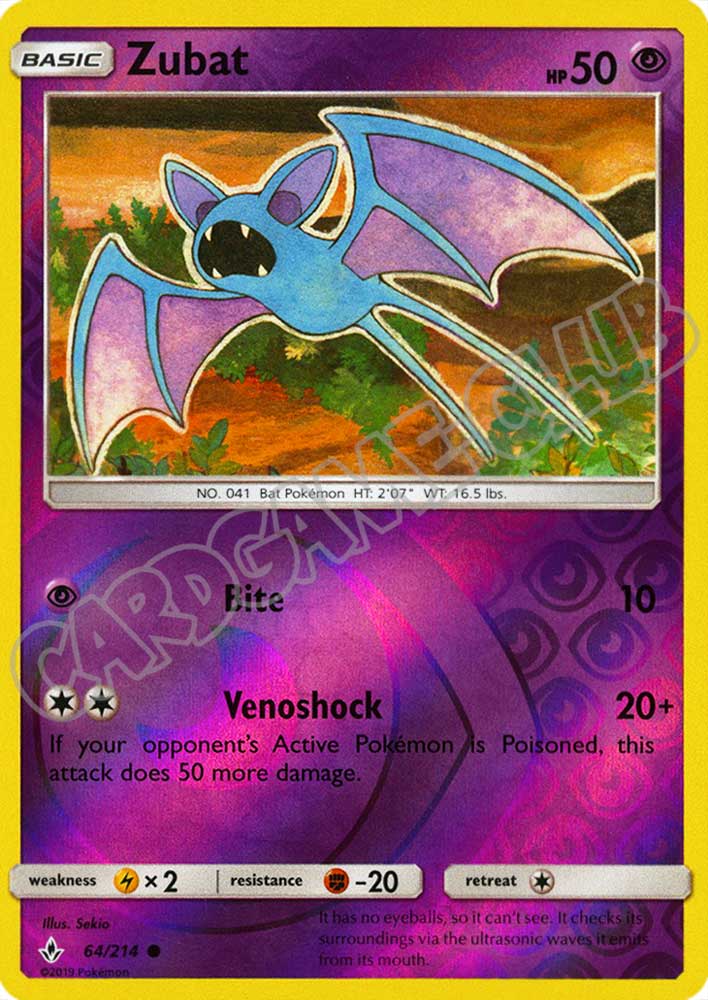 064 / 214 Zubat comune foil reverse (EN) -NEAR MINT-
