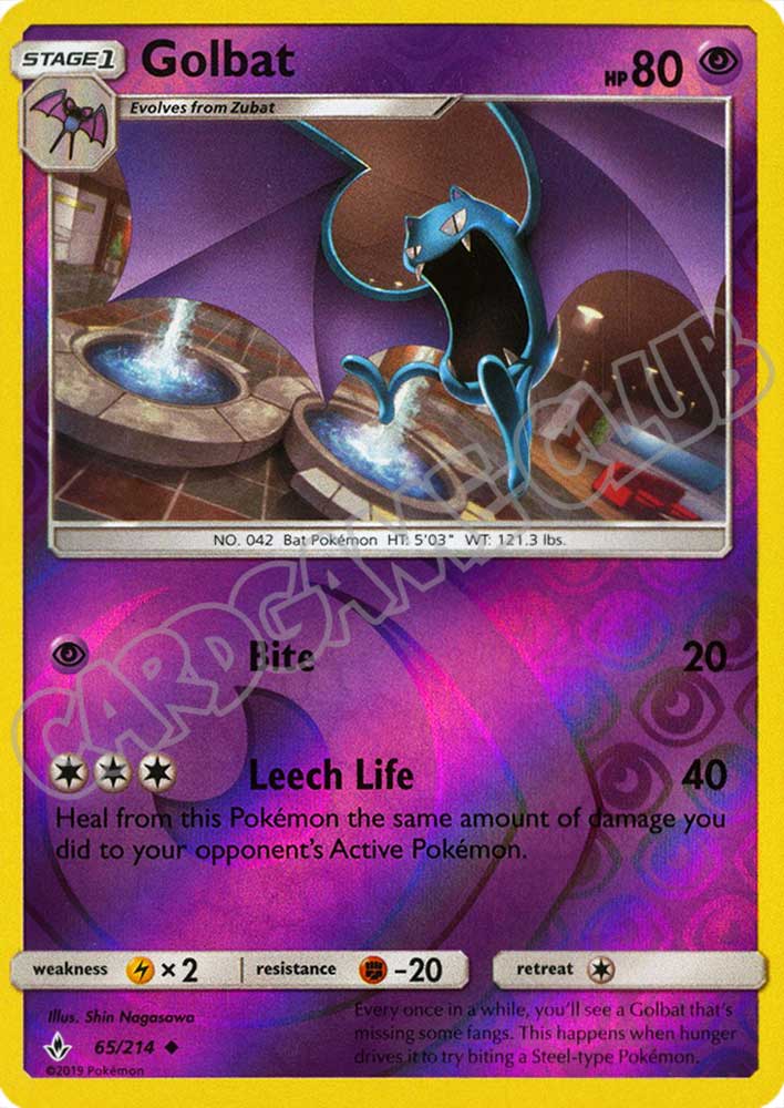 065 / 214 Golbat non comune foil reverse (EN) -NEAR MINT-