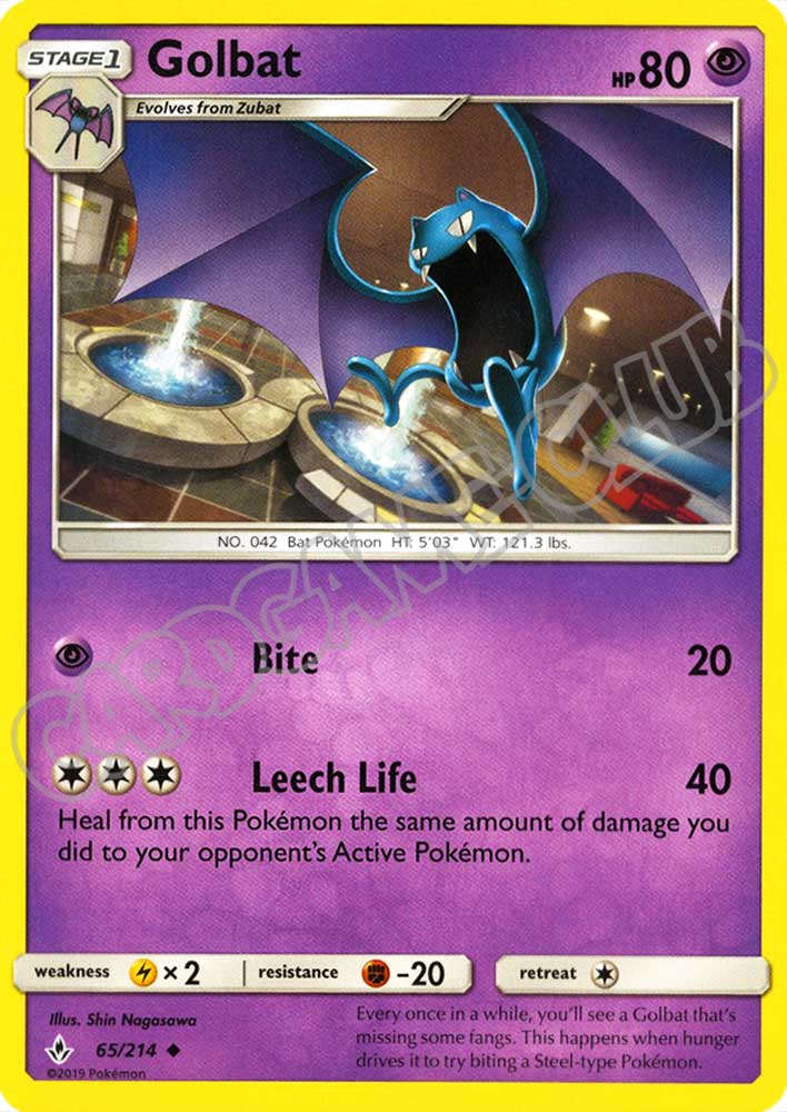 065 / 214 Golbat non comune normale (EN) -NEAR MINT-