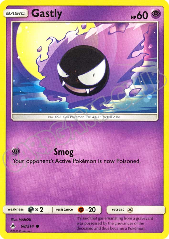 068 / 214 Gastly comune normale (EN) -NEAR MINT-