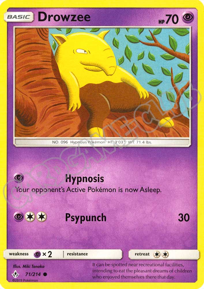 071 / 214 Drowzee comune normale (EN) -NEAR MINT-
