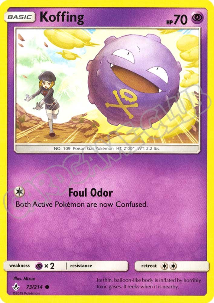 073 / 214 Koffing comune normale (EN) -NEAR MINT-