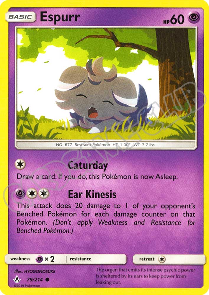 079 / 214 Espurr comune normale (EN) -NEAR MINT-