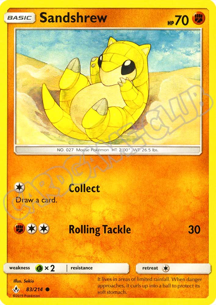 083 / 214 Sandshrew comune normale (EN) -NEAR MINT-