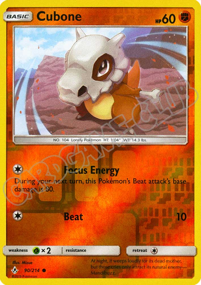 090 / 214 Cubone comune foil reverse (EN) -NEAR MINT-