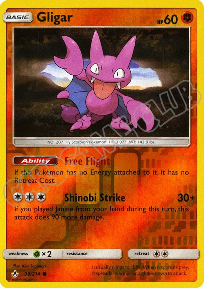 098 / 214 Gligar comune foil reverse (EN) -NEAR MINT-
