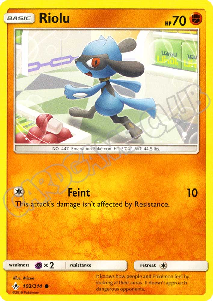 102 / 214 Riolu comune normale (EN) -NEAR MINT-