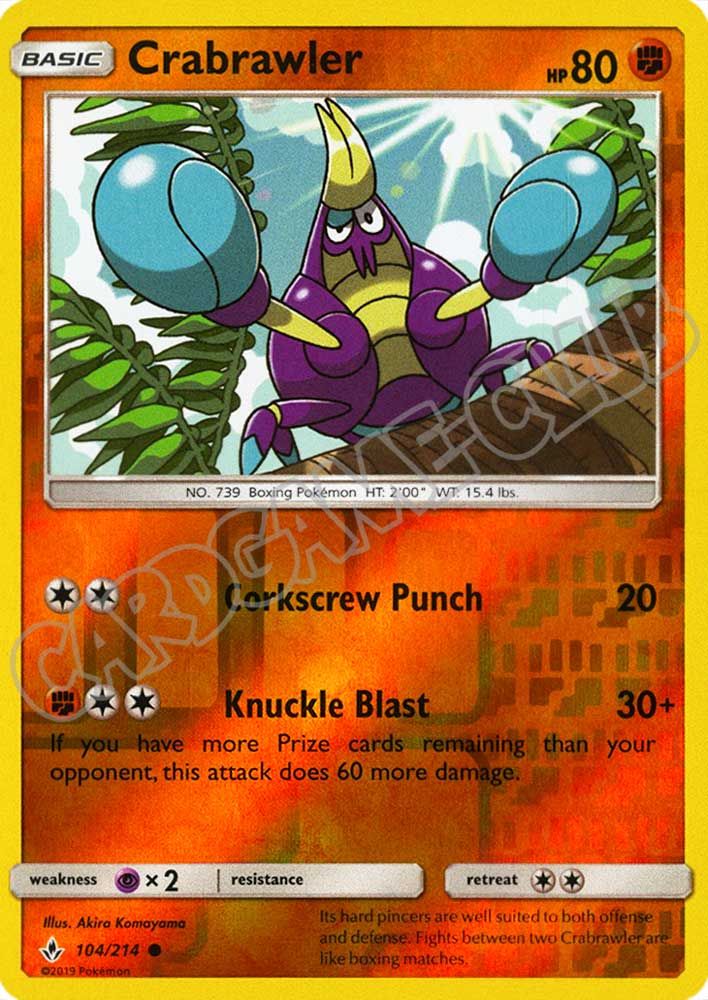 104 / 214 Crabrawler comune foil reverse (EN) -NEAR MINT-