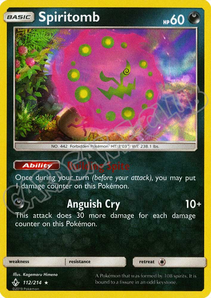 112 / 214 Spiritomb rara foil (EN) -NEAR MINT-