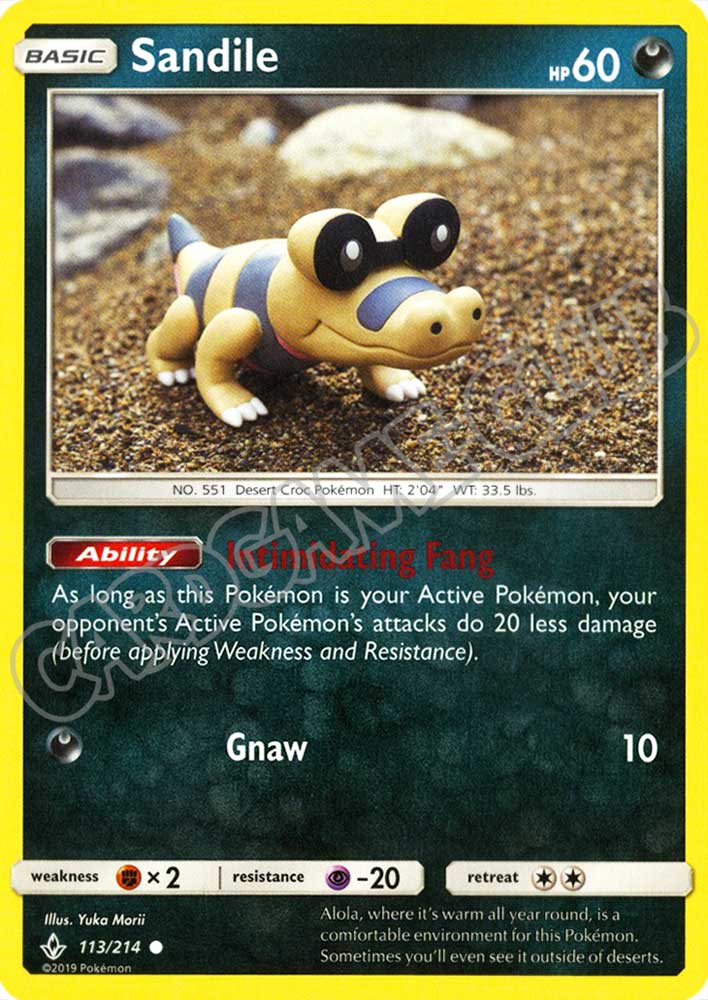 113 / 214 Sandile comune normale (EN) -NEAR MINT-