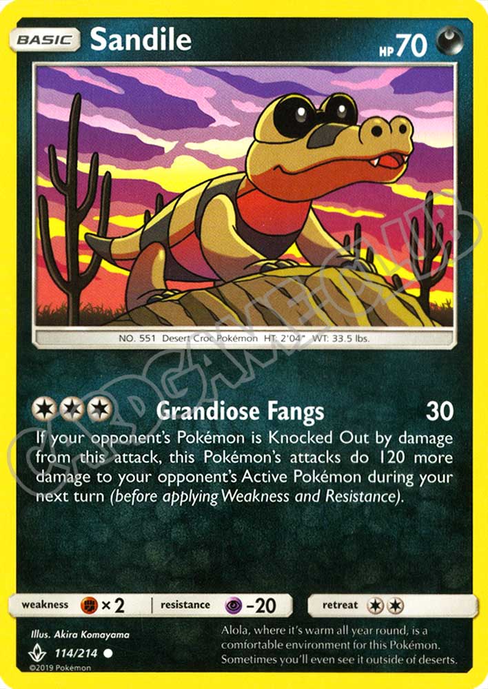 114 / 214 Sandile comune normale (EN) -NEAR MINT-