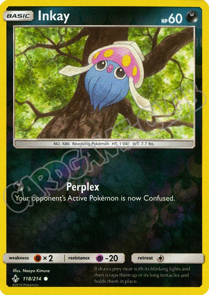 118 / 214 Inkay comune foil reverse (EN) -NEAR MINT-