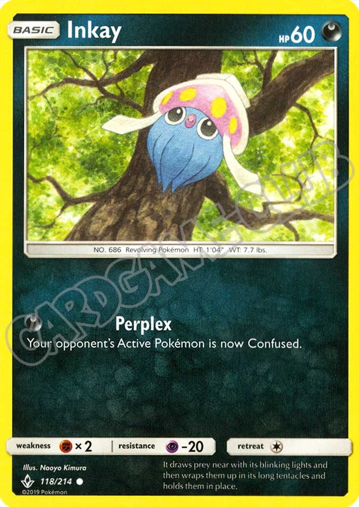 118 / 214 Inkay comune normale (EN) -NEAR MINT-