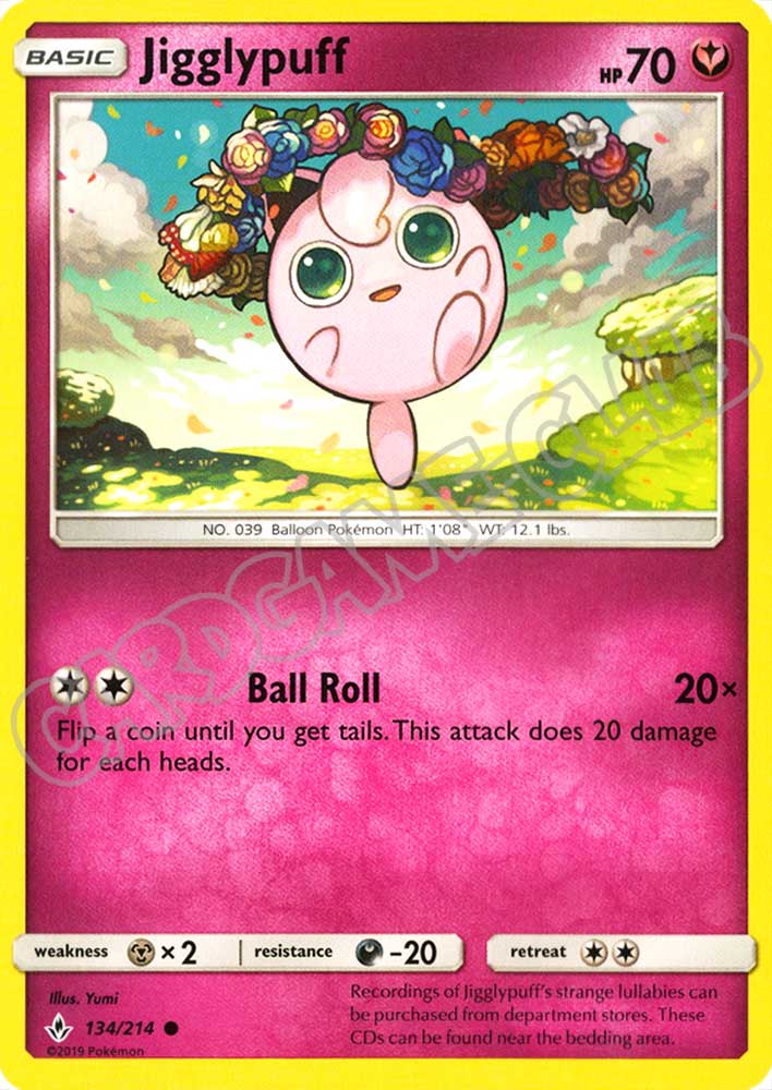 134 / 214 Jigglypuff comune normale (EN) -NEAR MINT-