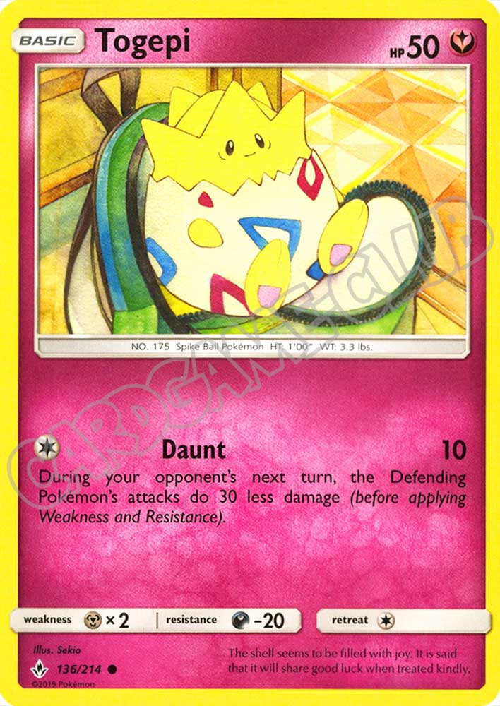 136 / 214 Togepi comune normale (EN) -NEAR MINT-