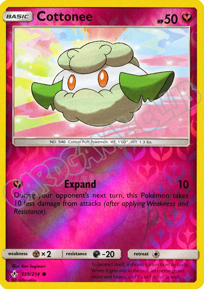 139 / 214 Cottonee comune foil reverse (EN) -NEAR MINT-