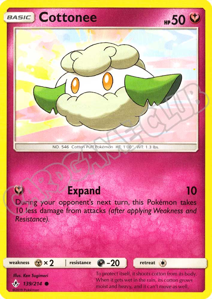 139 / 214 Cottonee comune normale (EN) -NEAR MINT-