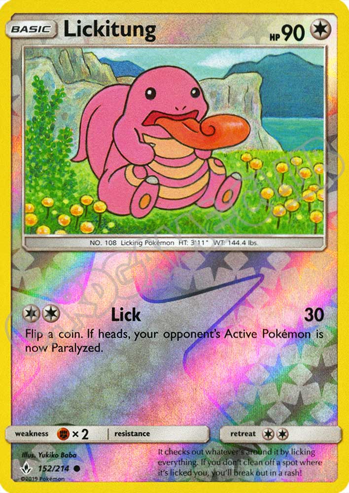 152 / 214 Lickitung comune foil reverse (EN) -NEAR MINT-