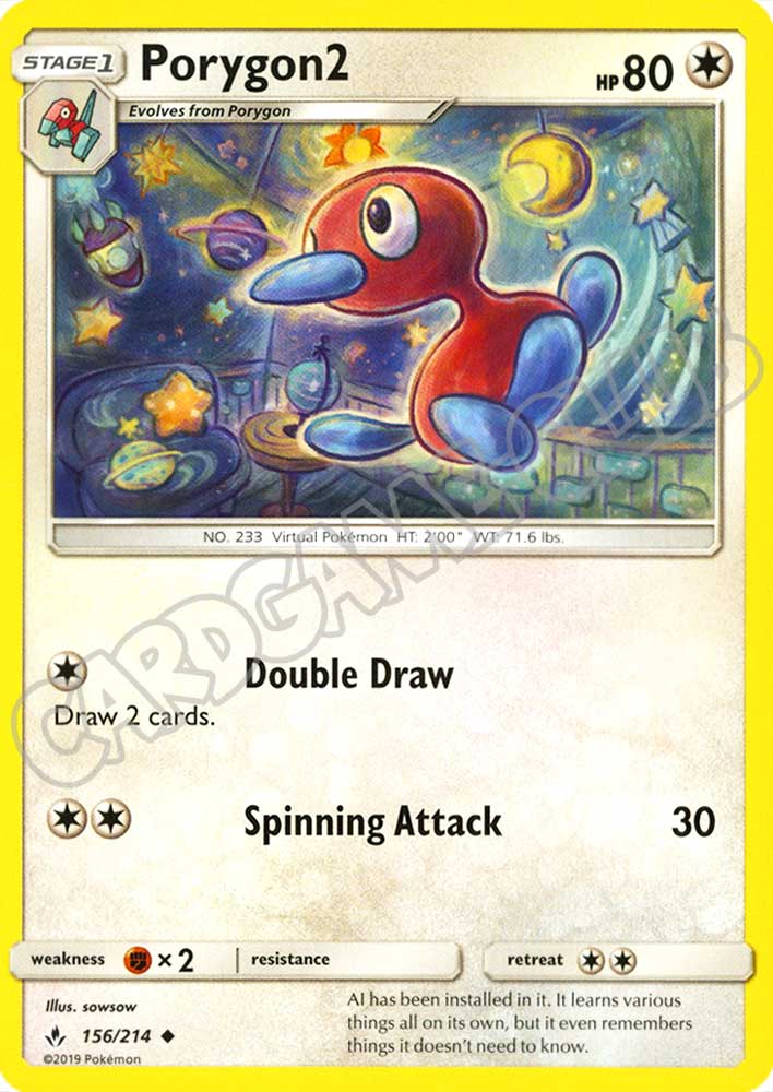 156 / 214 Porygon2 non comune normale (EN) -NEAR MINT-