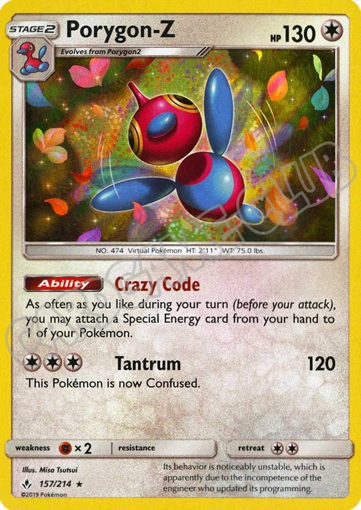 157 / 214 Porygon-Z rara foil (EN) -NEAR MINT-