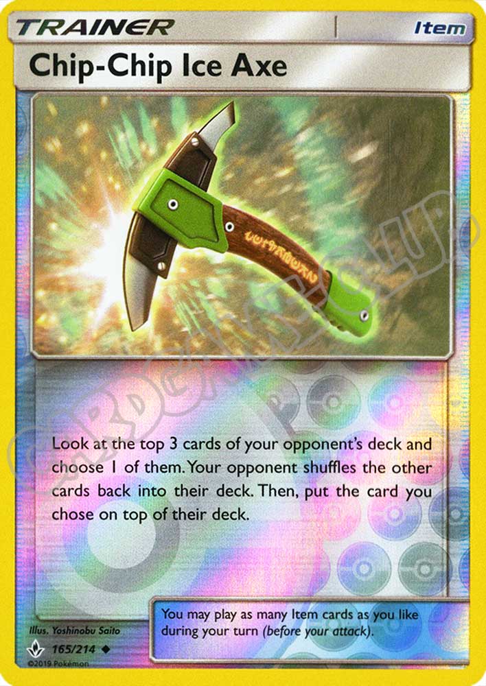 165 / 214 Chip-Chip Ice Axe non comune foil reverse (EN) -NEAR MINT-