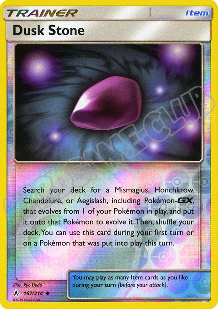 167 / 214 Dusk Stone non comune foil reverse (EN) -NEAR MINT-