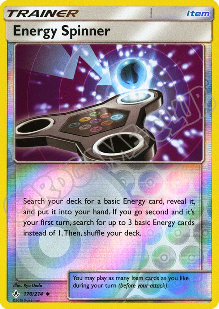 170 / 214 Energy Spinner non comune foil reverse (EN) -NEAR MINT-