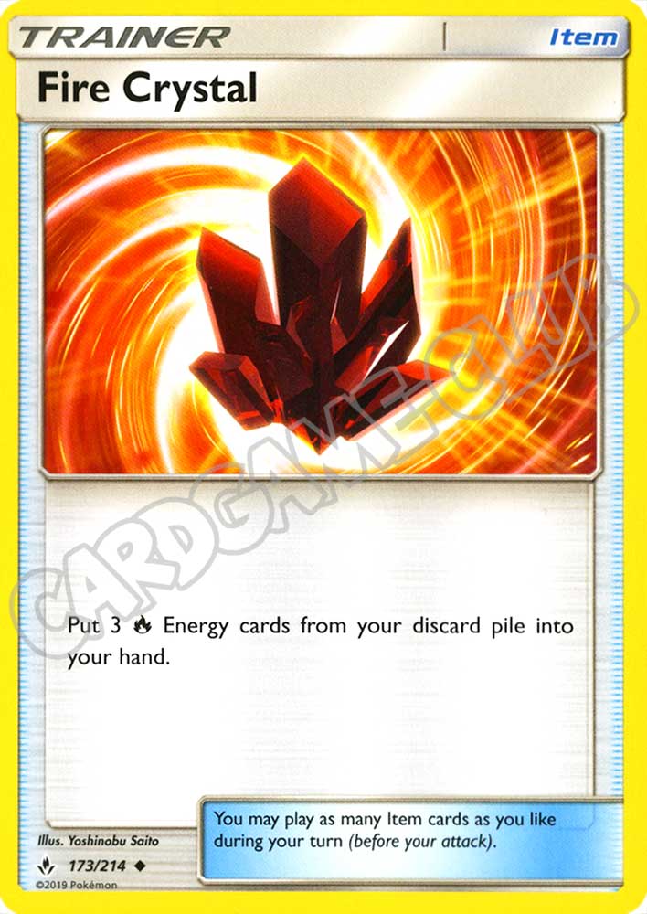 173 / 214 Fire Crystal non comune normale (EN) -NEAR MINT-