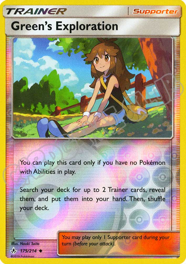 175 / 214 Green's Exploration non comune foil reverse (EN) -NEAR MINT-