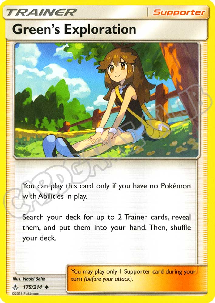 175 / 214 Green's Exploration non comune normale (EN) -NEAR MINT-