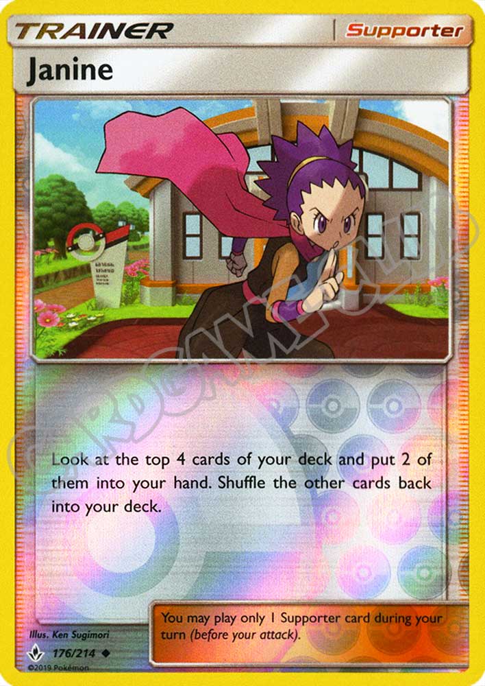 176 / 214 Janine non comune foil reverse (EN) -NEAR MINT-