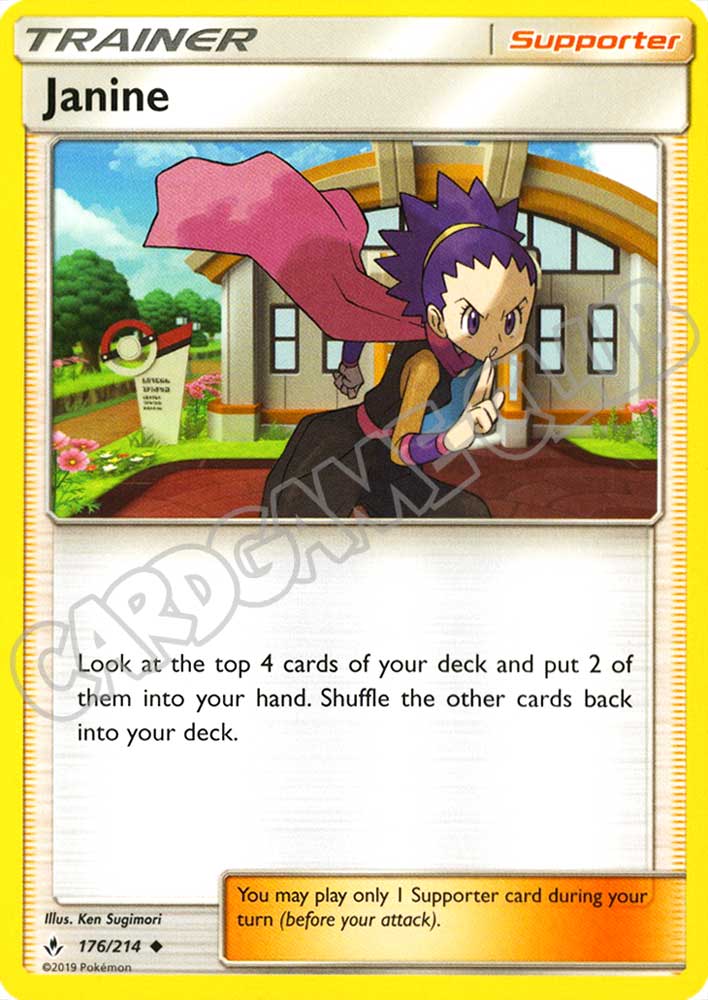 176 / 214 Janine non comune normale (EN) -NEAR MINT-
