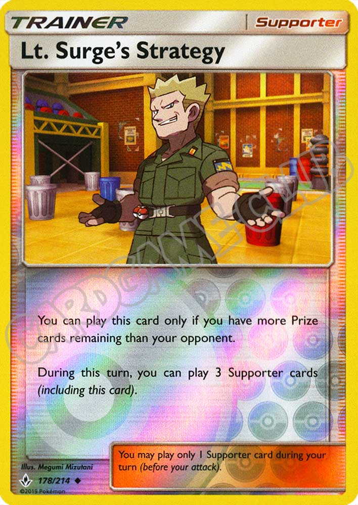 178 / 214 Lt. Surge's Strategy non comune foil reverse (EN) -NEAR MINT-