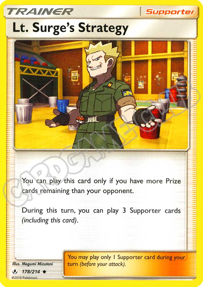 178 / 214 Lt. Surge's Strategy non comune normale (EN) -NEAR MINT-