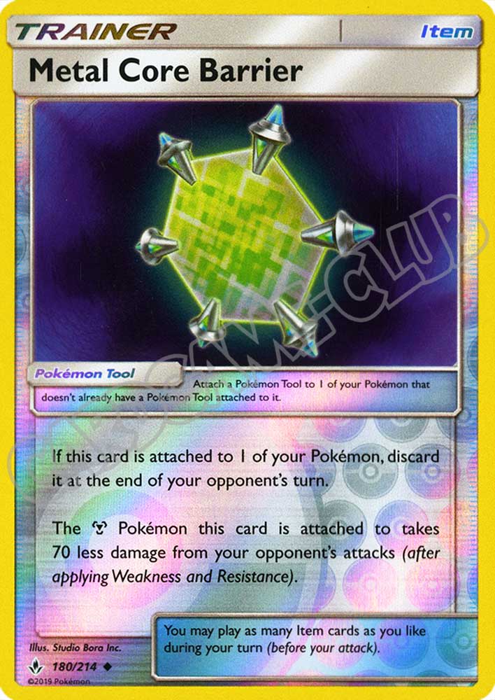 180 / 214 Metal Core Barrier non comune foil reverse (EN) -NEAR MINT-