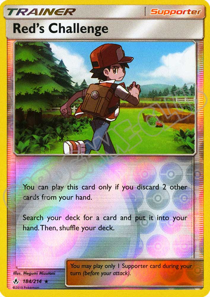 184 / 214 Red's Challenge rara foil reverse (EN) -NEAR MINT-