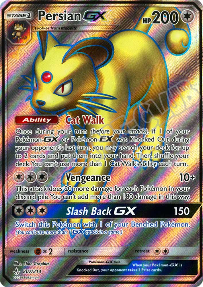 207 / 214 Persian GX ultra rara foil (EN) -NEAR MINT-