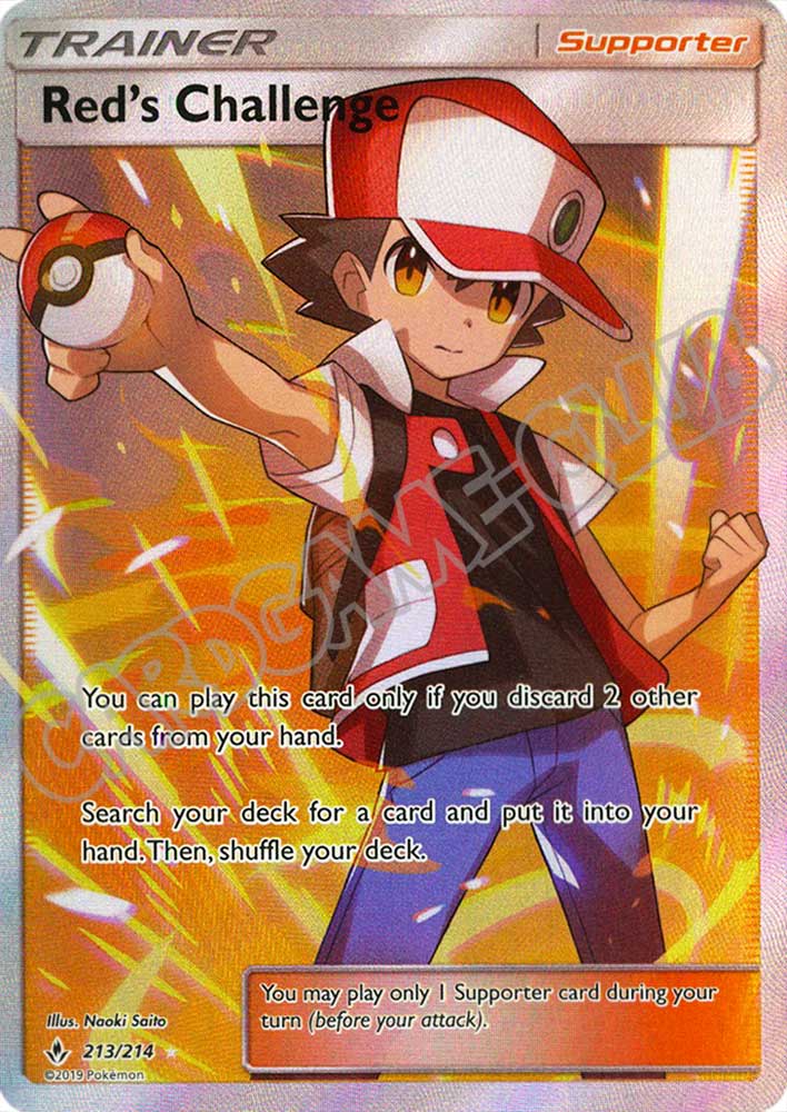 213 / 214 Red's Challenge ultra rara foil (EN) -NEAR MINT-