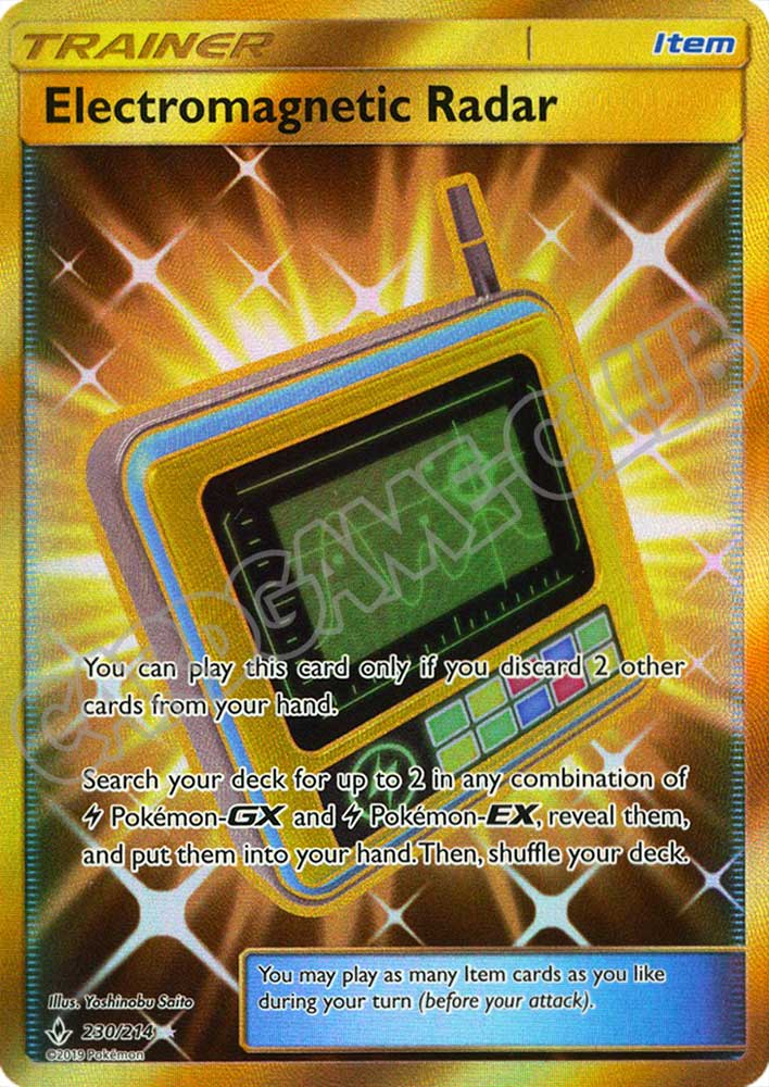 230 / 214 Electromagnetic Radar rara segreta foil (EN) -NEAR MINT-