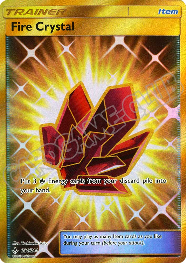 231 / 214 Fire Crystal rara segreta foil (EN) -NEAR MINT-