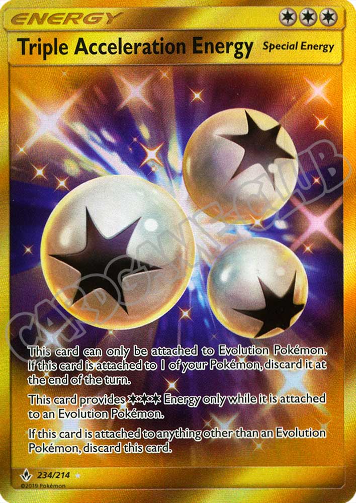 234 / 214 Triple Acceleration Energy rara segreta foil (EN) -NEAR MINT-