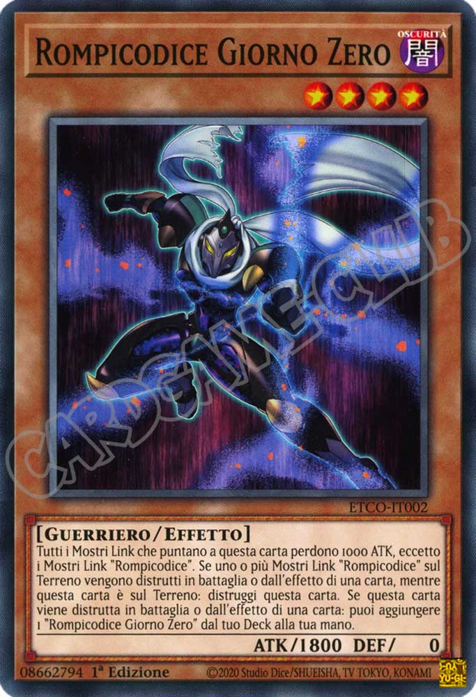 ETCO-IT002 Rompicodice Giorno Zero comune 1a Edizione (IT) -NEAR MINT-