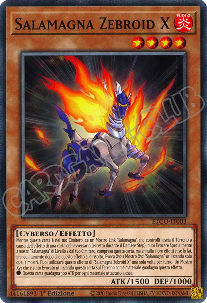 ETCO-IT003 Salamagna Zebroid X comune 1a Edizione (IT) -NEAR MINT-
