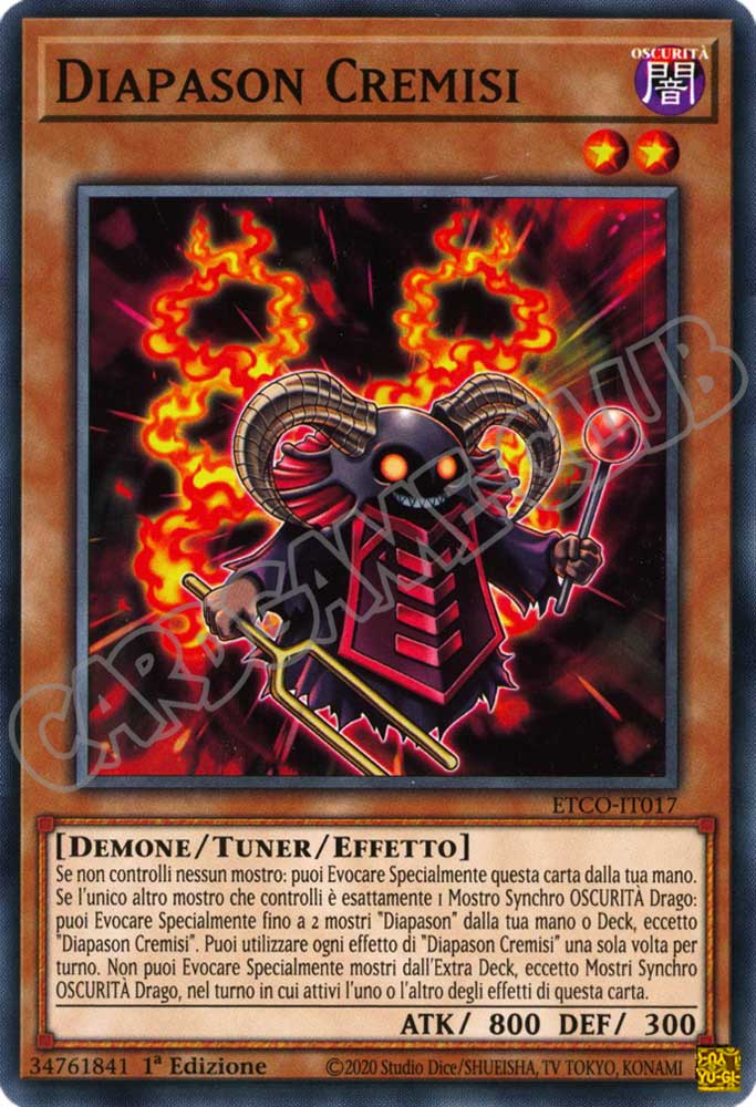 ETCO-IT017 Diapason Cremisi comune 1a Edizione (IT) -NEAR MINT-