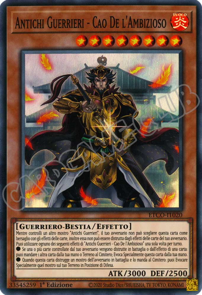 ETCO-IT020 Antichi Guerrieri - Cao de l'Ambizioso super rara 1a Edizione (IT) -NEAR MINT-